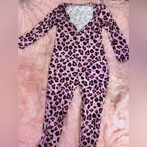 Pink cheetah onesie